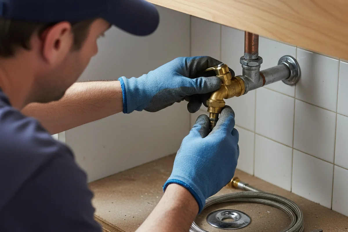 Shutoff valve and fitting work during Emergency Plumbing in Sheridan